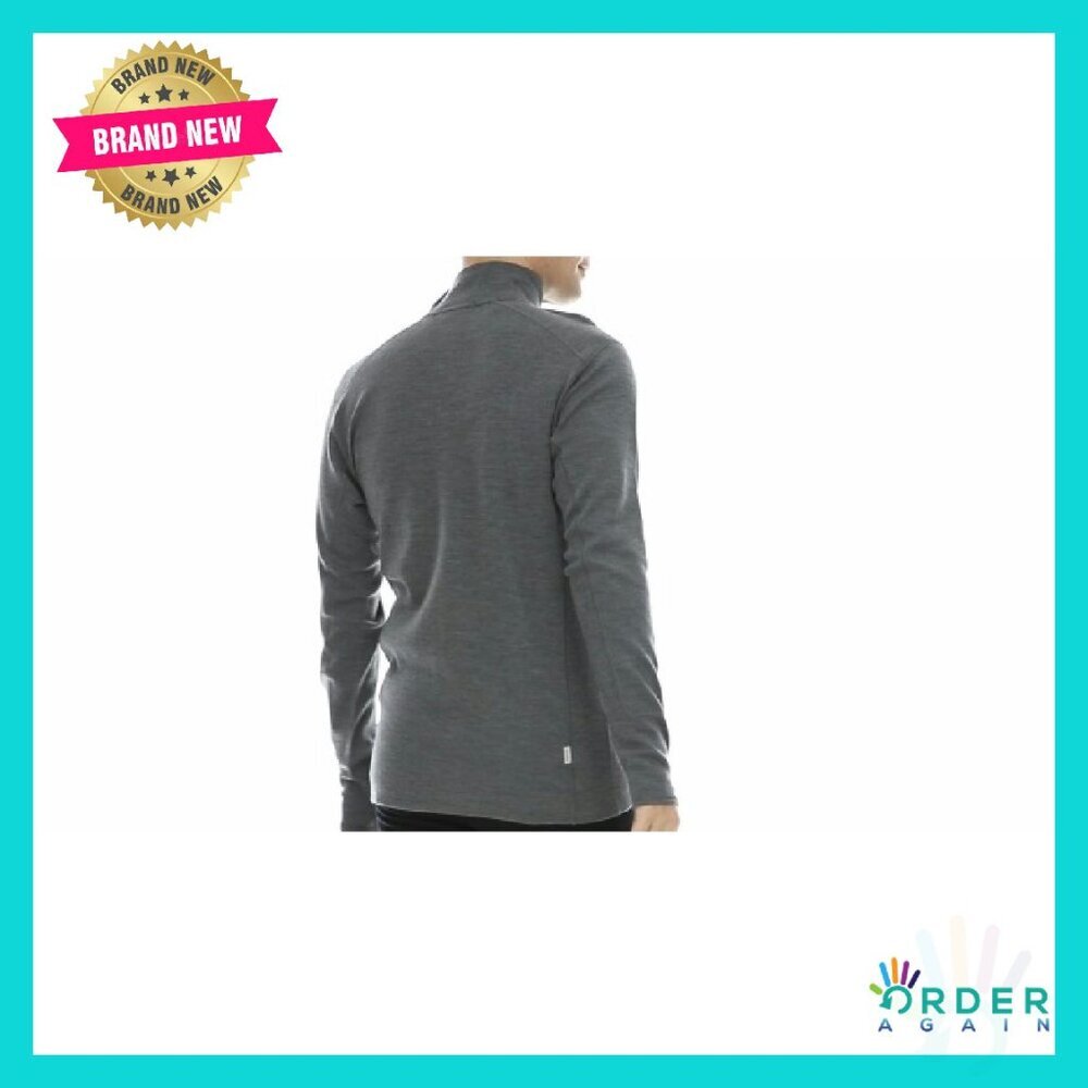 Merino Wool Quarter Zip Pullover Midlayer Warm Versatile Classic - Picture 8 of 8